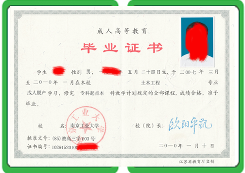 成人高考毕业证书